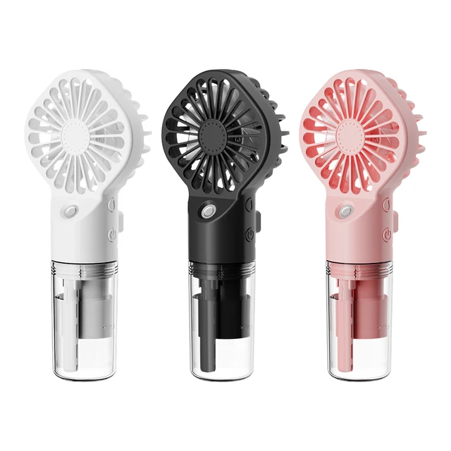 Handheld Mini Air Conditioner USB Rechargeable Portable Humidifier Mist Cooler Cooling Spray Humidifier Fan for Home/Office/Dorm 5
