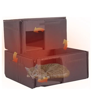heated cat house
