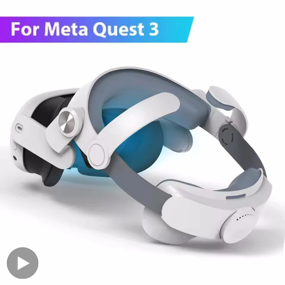 Per Meta Quest 3 Quest3 Fascia per la testa Supporto per cinturino per la testa Occhiali per realtà virtuale VR Cuffie Casco Accessori per giochi Gaming regolabile