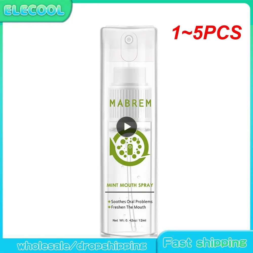 

1~5PCS Mouth Spray Breath Freshener Oral Spray Fresh Breath Remove Smoke Breath of Bad Breath Small Portable