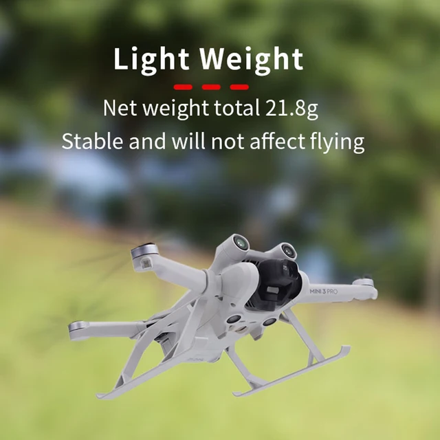 DJI Mini 드론의 안정성과 비행 성능을 크게 향상시키는 다리 퀵릴리즈 확장 키트