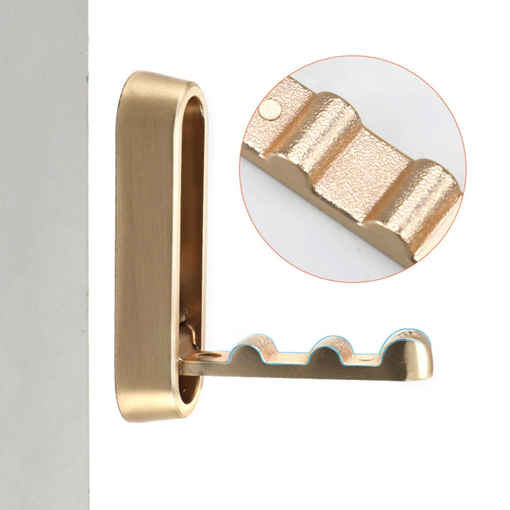 Description Picture 5 of itemFolding Hooks Wall Mounted Clothing Hook Door Clothes Coat Hat Bags Hanger Aluminum Alloy Kitchen Bathroom Multi-purpose Hook