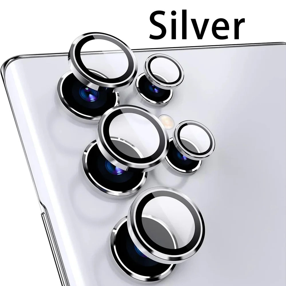 Premium Camera Lens Ring Glass Case with Screen Protector - Metal Lens Cover