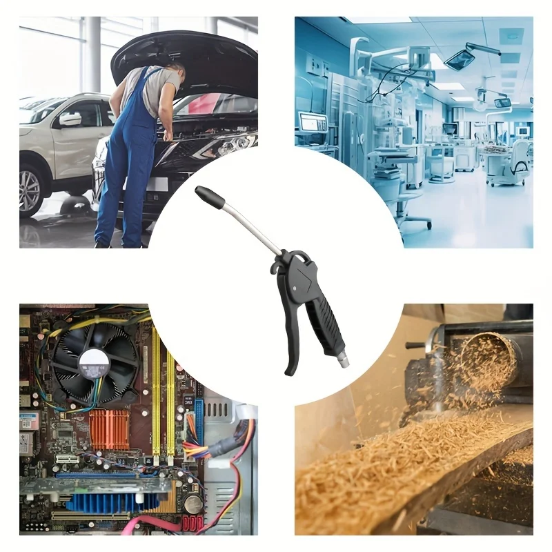 Adjustable Brass Nozzle Air Blow Gun - Industrial Air Compressor Accessory