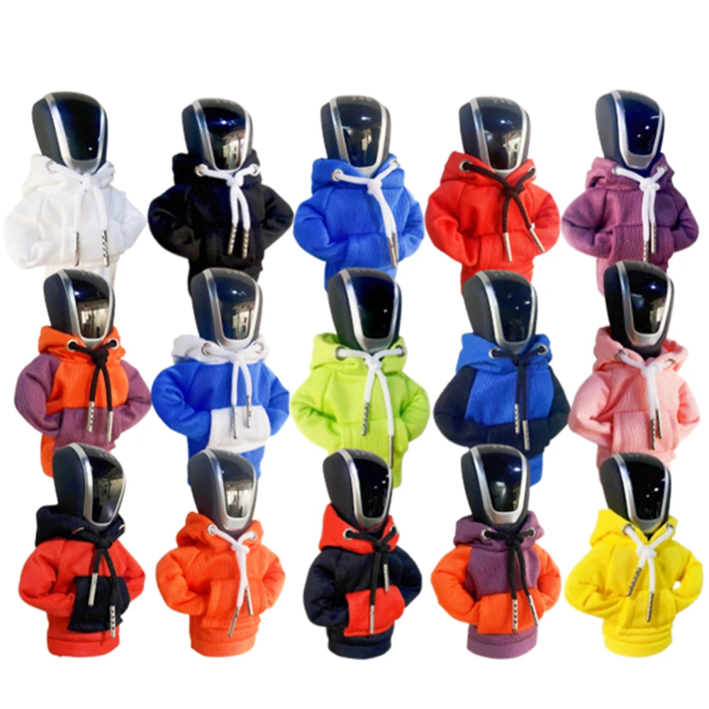 Gear Shift Cover Hoodie Manual Car Gear Shift Knob Handle Sweatshirt Change Lever
