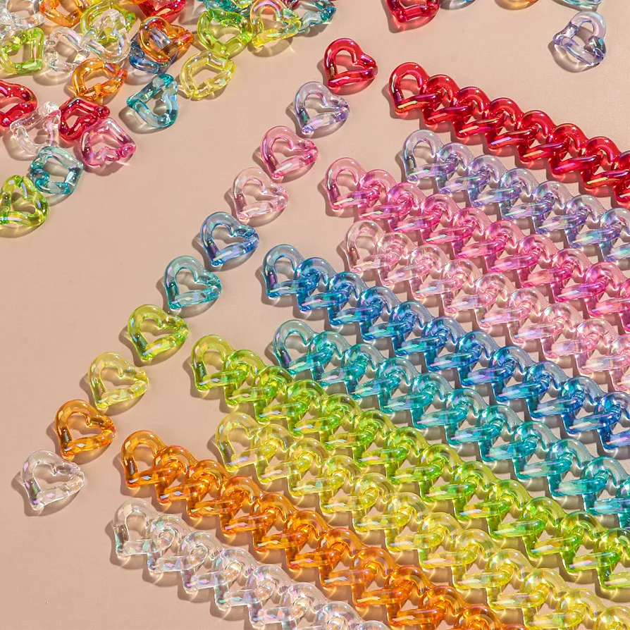 Perline a forma di cuore con glitter blu, ciondolo a forma di cuore blu, ciondolo a forma di cuore blu, grande ciondolo a forma di cuore per la creazione di gioielli, per