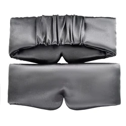 Silk Satin Comfort Sleep Mask - Luxury Eye Shade for Relaxing Sleep (Grey)