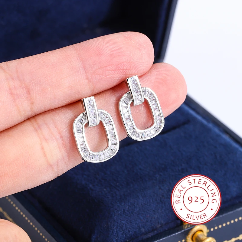 Stud Earrings Gray Alloy With Zircon Pearls For Elegant Chic Everyday Wear For Women