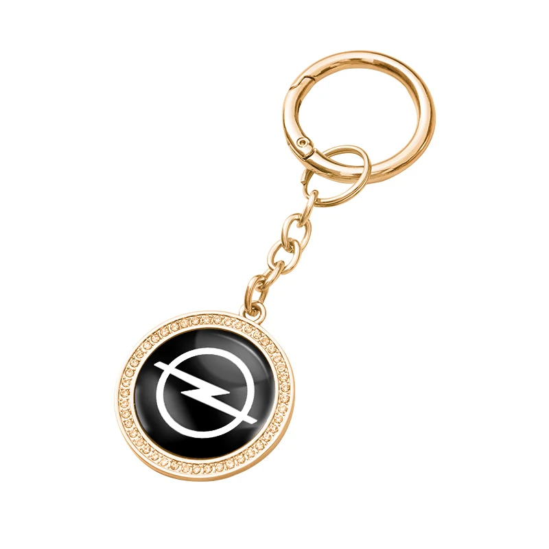 Elegant Tumbled Leather Keychain with Alloy Keyring Pendant Accessory