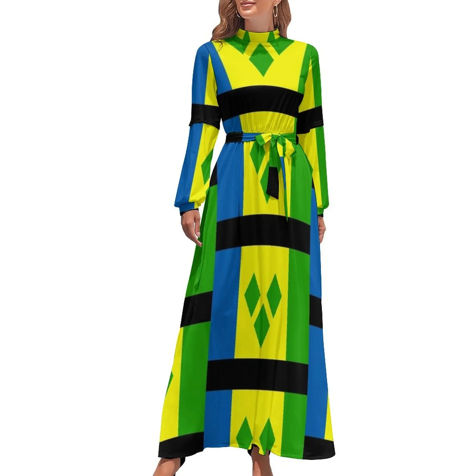 thumbnail image 1 of San Vicente y las Granadinas Vestido largo vestido de verano vestidos mujer verano 2024 Ropa mujer, 1 of 5