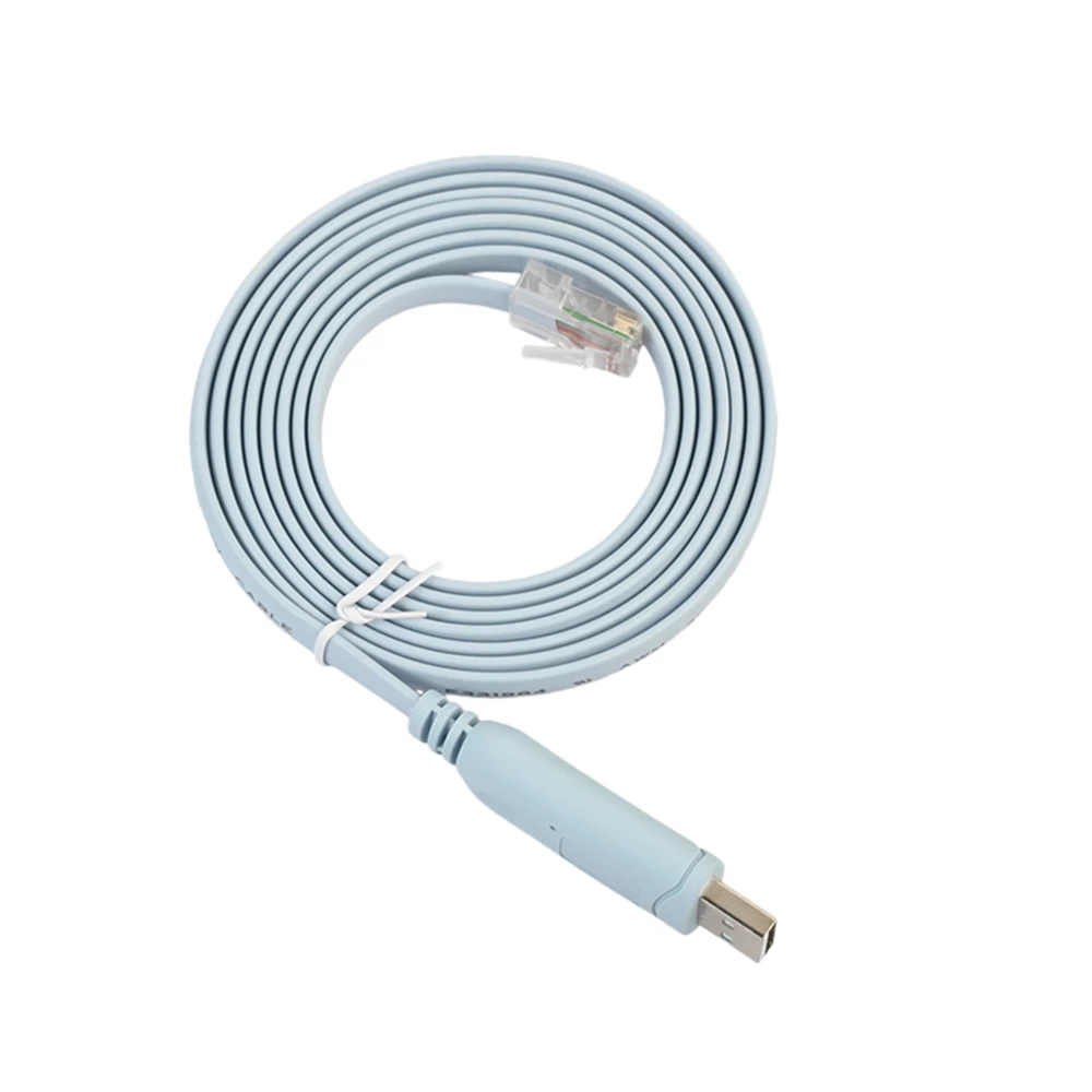 

USB to RJ45 USB to Console Serial Port RS232 Debug Line Receiver 1.8 Meters Suitable for Notebook Desktop Computers