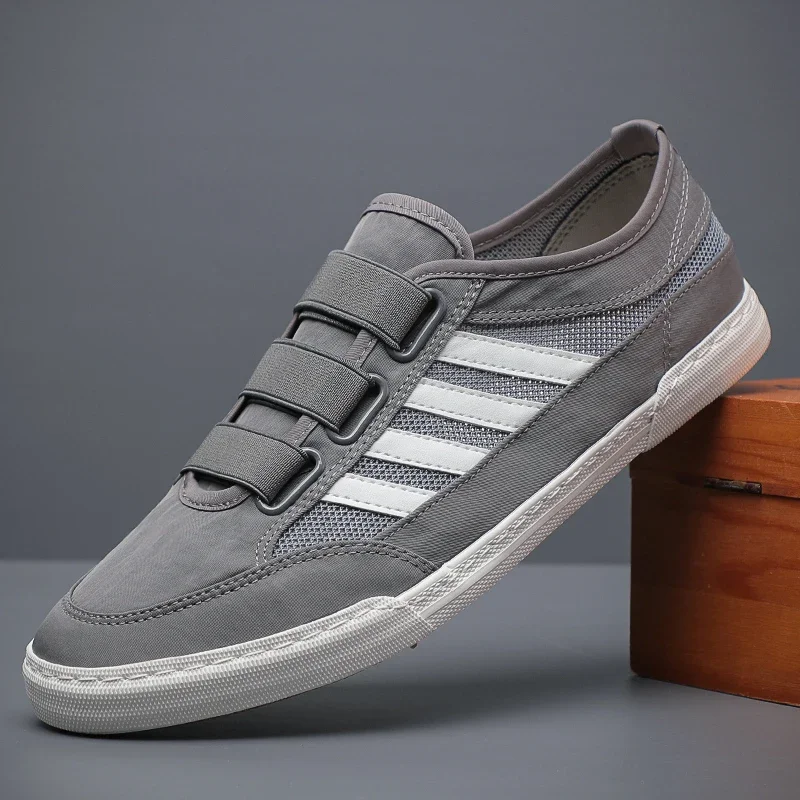 NewMensCanvasShoesLightweightSpringLeisureShoesAntislipDriverWorkShoesBreathable