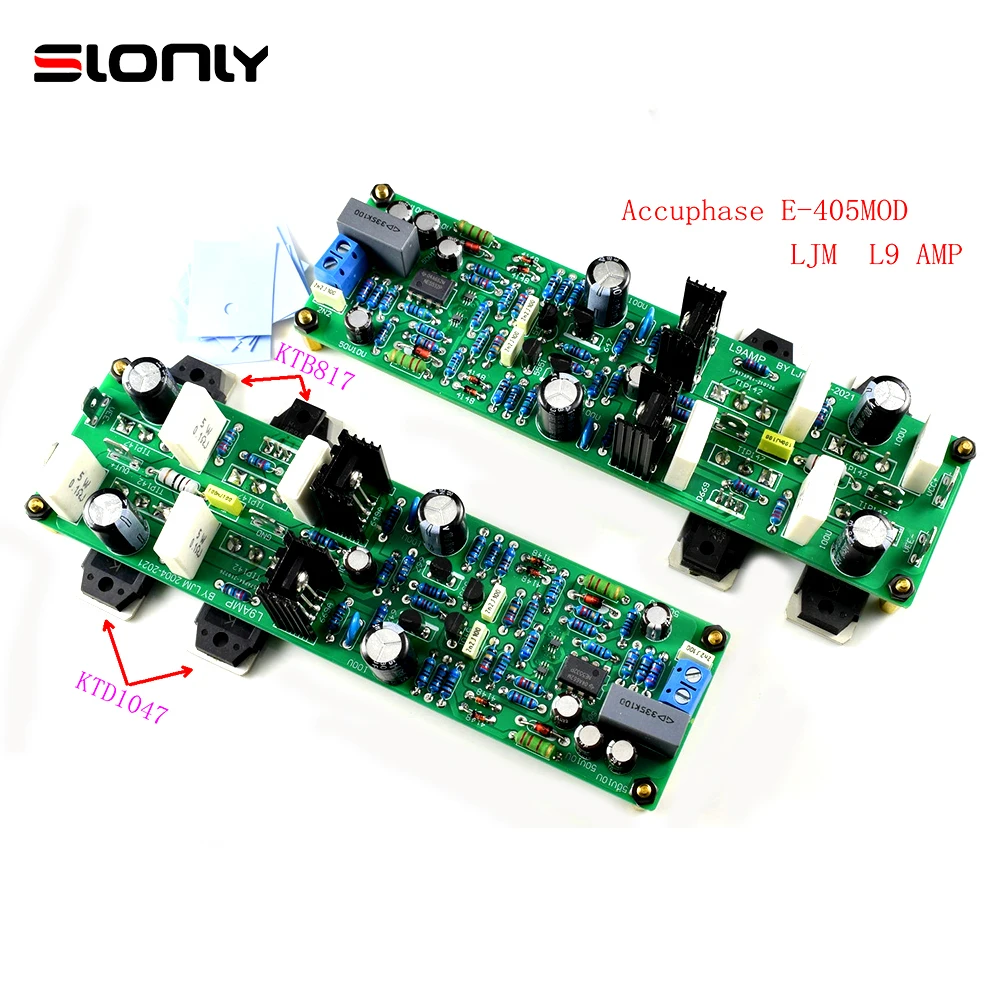 LJM 1 Pair Golden Accuphase E405-MOD L9 150W 8R Modified Version Front and Back Combined Power Amplifier DIY KITS/Finished Board