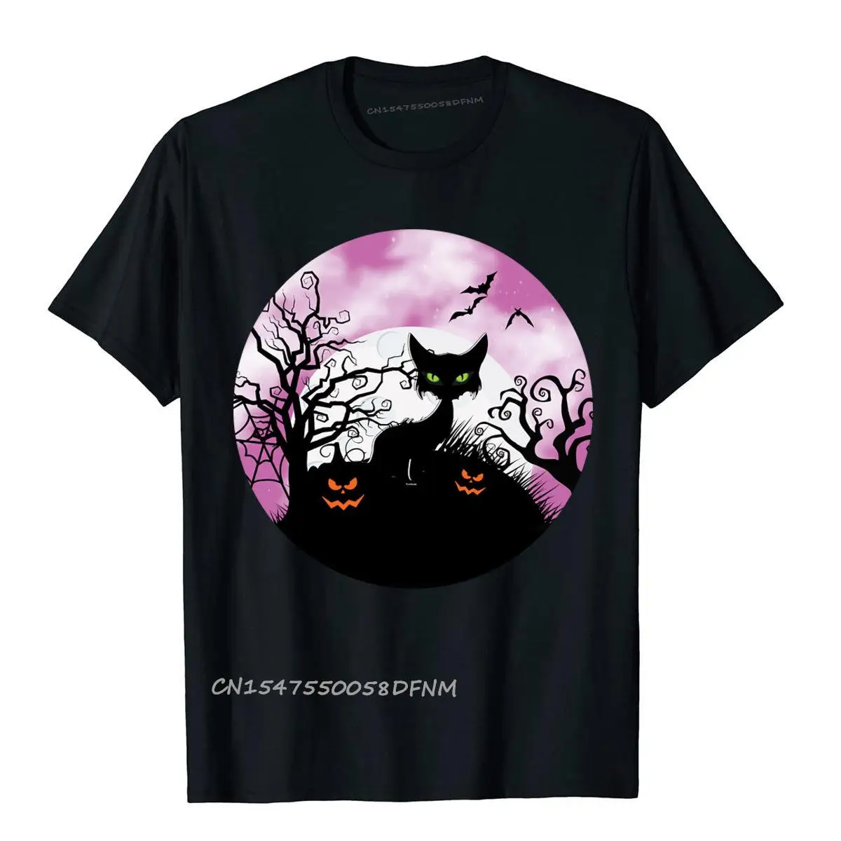 

Tops Tees Halloween Cat Thomas Larch Hot Sale Crazy Premium Cotton Student T Shirts Printed On