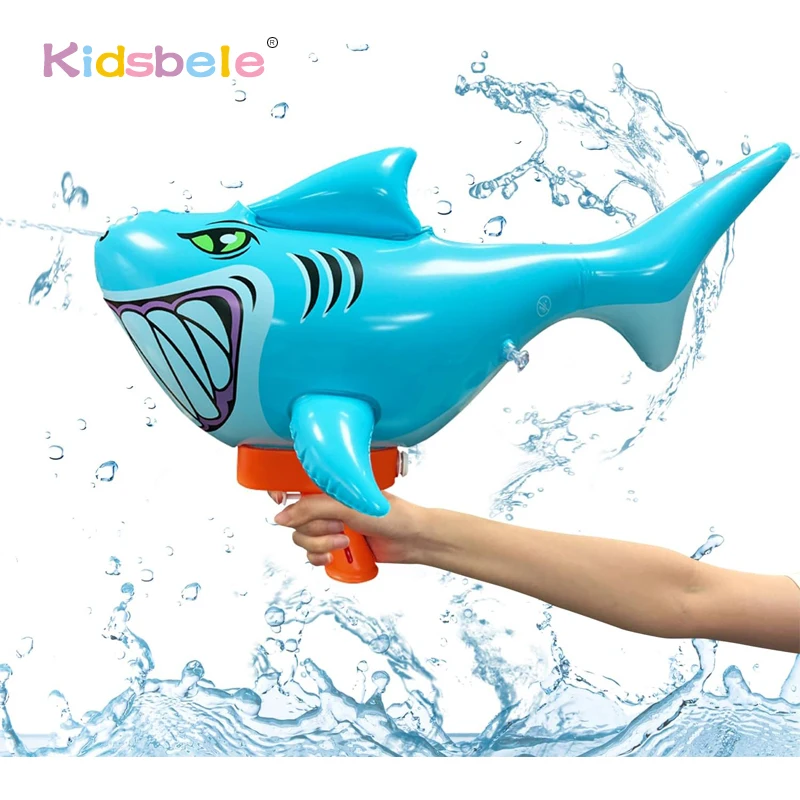 Sharkwater Squirter Gun Per Kid Super Water Blaster Soaker Summer Handheld Large Capacity Long Range Press Parco Acquatico Gonfiabile