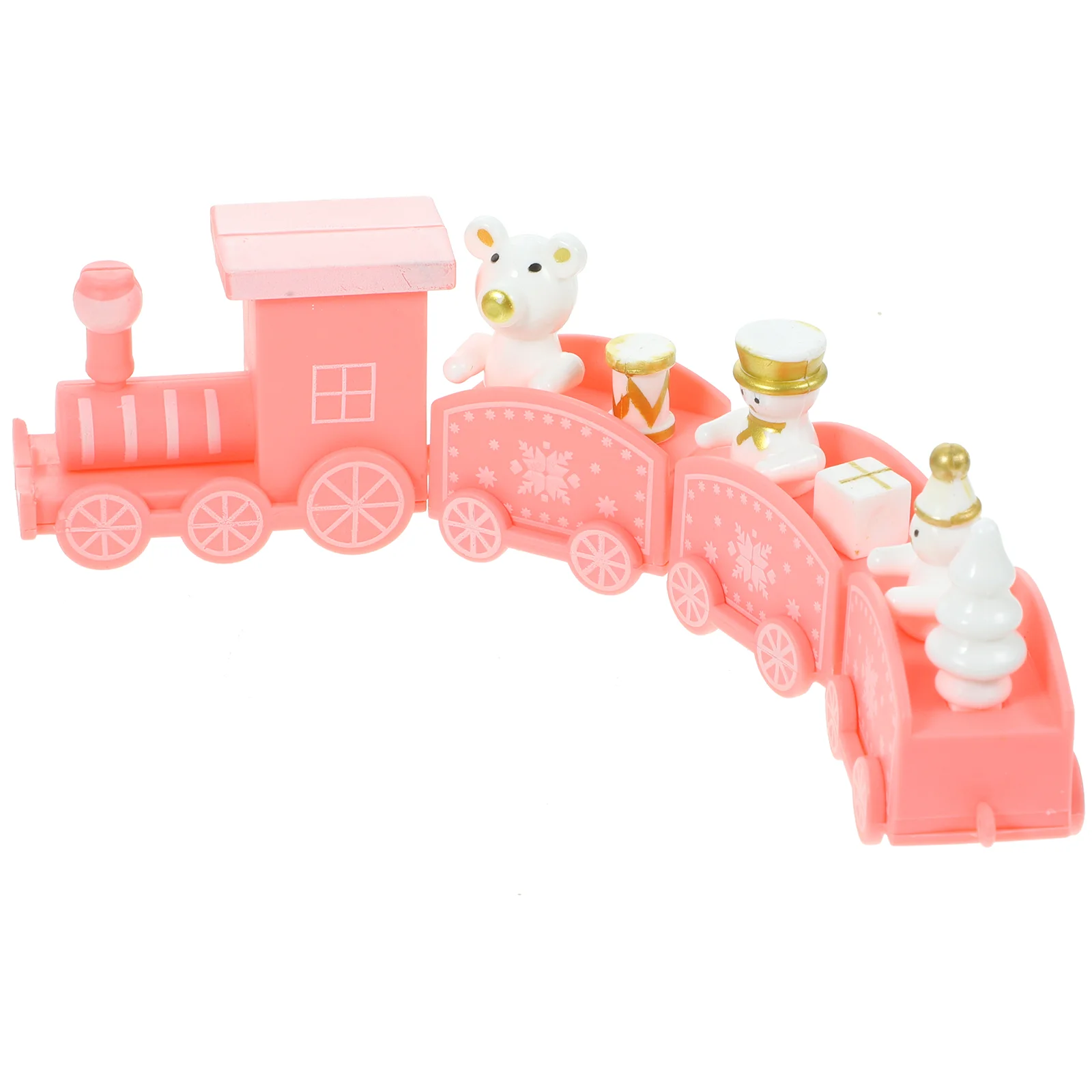 

Christmas Wooden Train Model Toy Christmas New Year Decoration Desktop Craft Ornament Kids Gifts Noel Natal Navidad