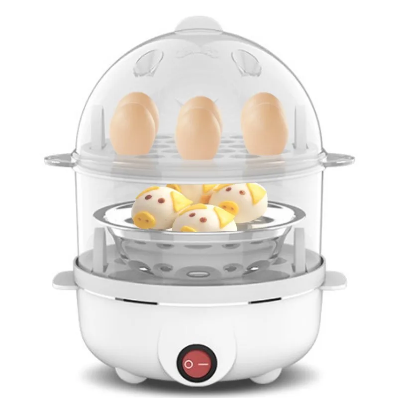 Electric Egg Cooker Multifunction Electric Egg Cooker Single And Double Layer Egg Boiler Kitchen Steamed Rapid Breakfast Cooking Appliances