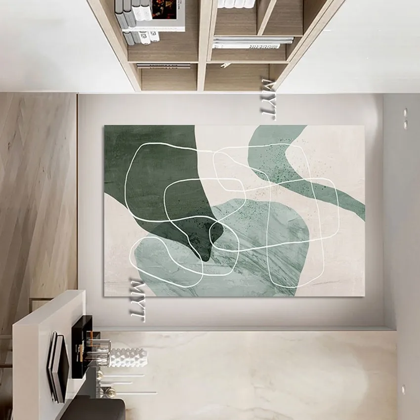

Oil Paintings with Line and Wall Art Drawing No Framed Modern Abstract Painting