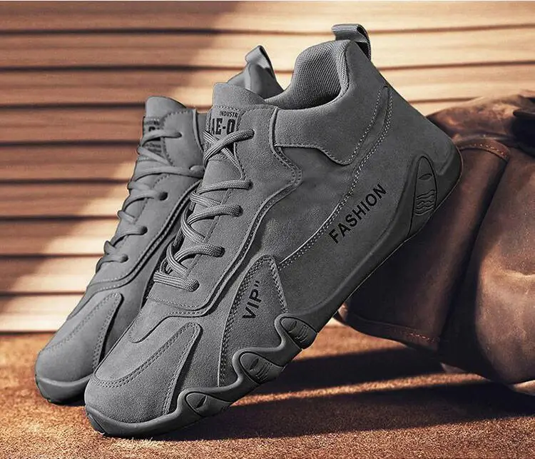 Bottines en cuir imperméables pour homme chaussures décontractées_voghion.com