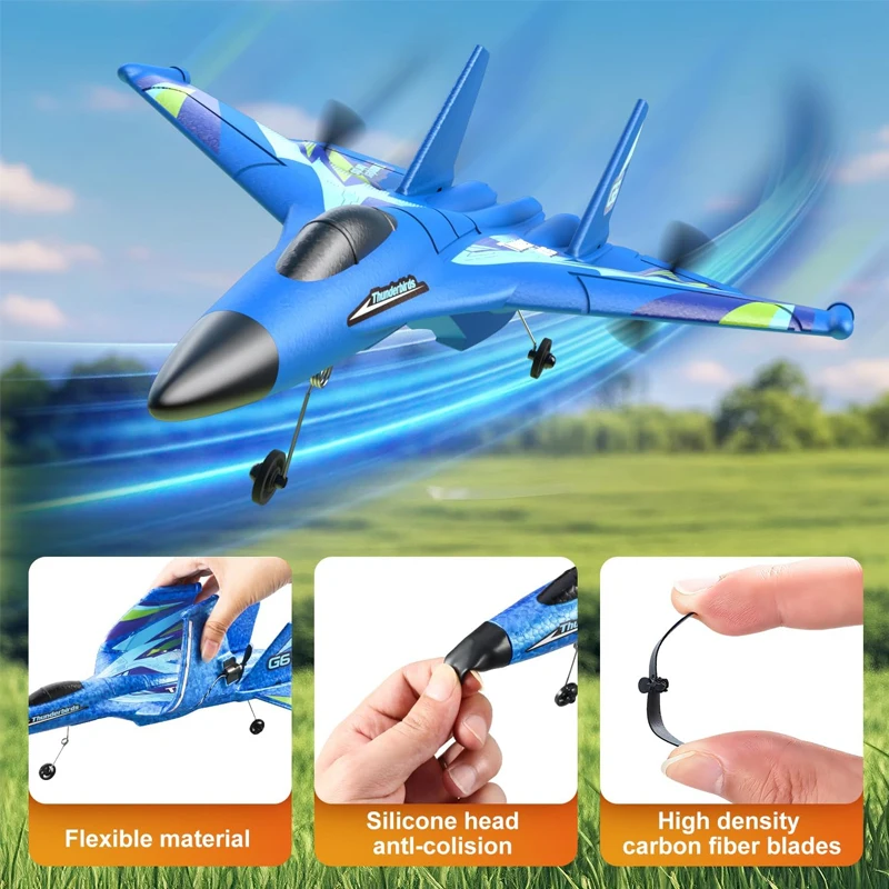 Avion RC 4DRC G6 Planeur Télécommandé 2.4G - 2 Couleurs