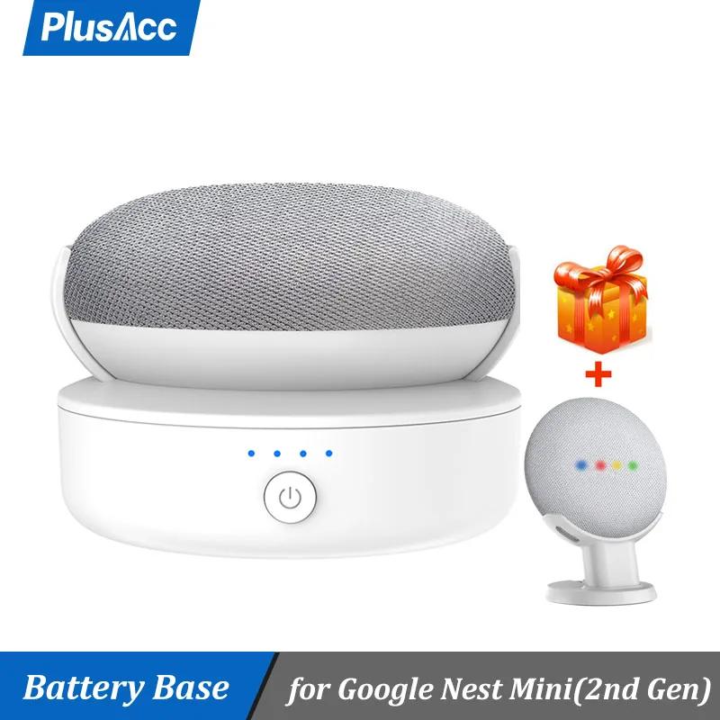 PlusAcc-Base de batterie pour Google Nest Mini 2nd Isabel, banque  d'alimentation portable, haut-parleur intelligent, station d'accueil aste,  9H | AliExpress
