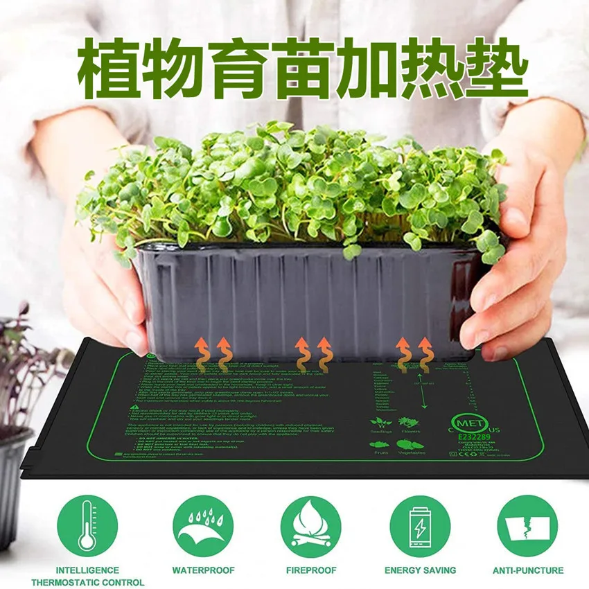 

Waterproof seedling heating pad 10X20.75 inch plant flowers and plants heating pad Seedling pot seedling heating pad