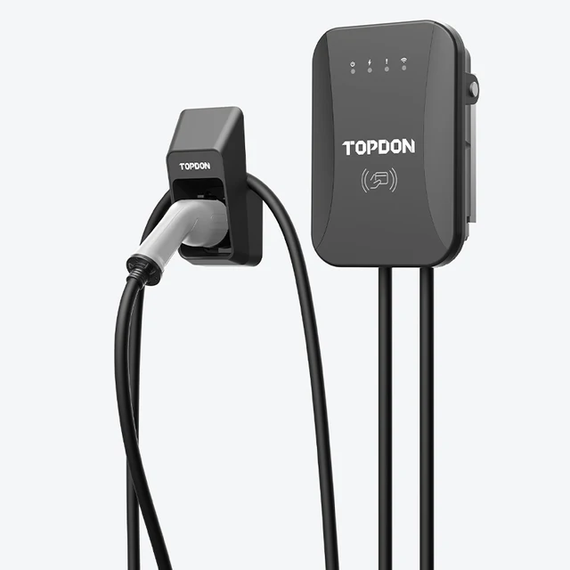 TOPDON PulseQ AC Home 22kw 32a type 2 1 16a 16 3Phase Ev Charger Tech Qingdao Ev Charger For Gbt