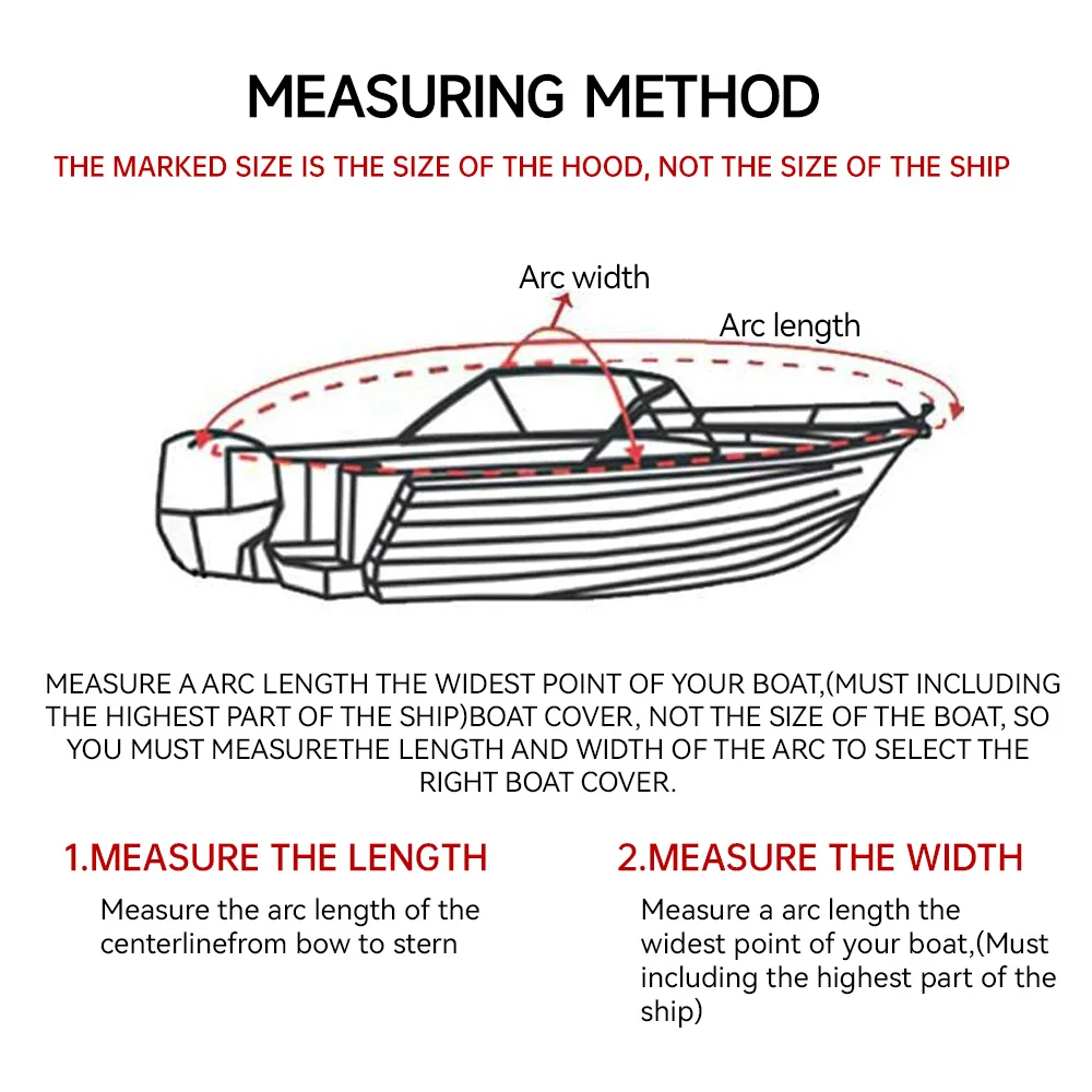 210D Yacht Boat Cover Water Resistant Scratch-proof Anti-UV Protector Fishing Speedboat V-shape Canvas For Boat Cover Tent Boat Cover Fishing Boat Cover