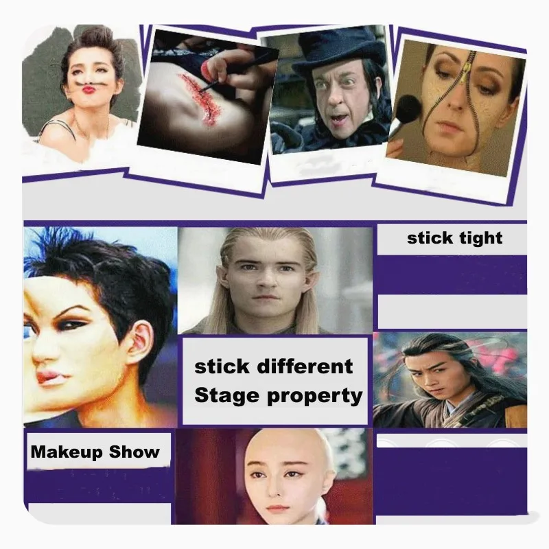 15ml Special Effect Glue Makeup Face Painting Wound Makeup Halloween Stick Fake Mustache Fake Hair Skin Wax Fake Scar Tool Glue 4