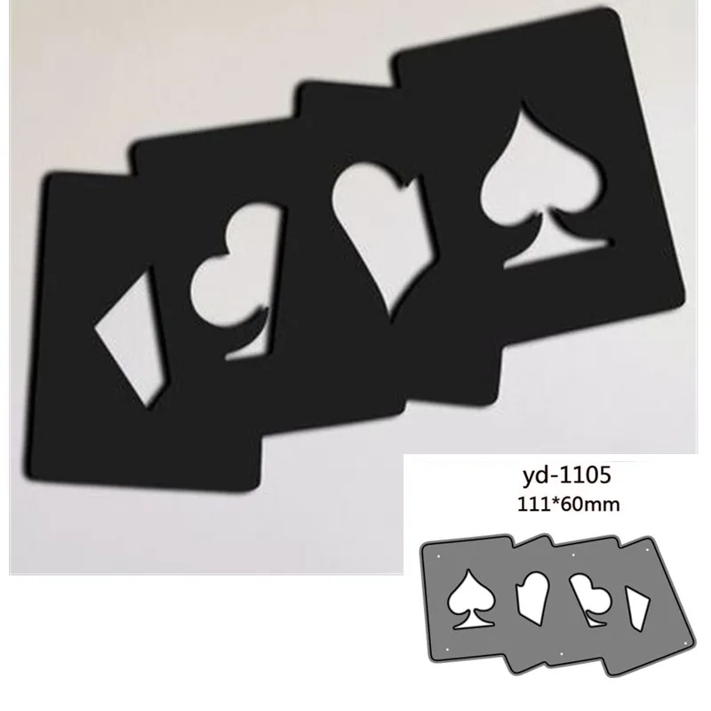 금속 절단 다이 포커 장식 스크랩북 종이 공예 칼 금형 블레이드 펀치 스텐실