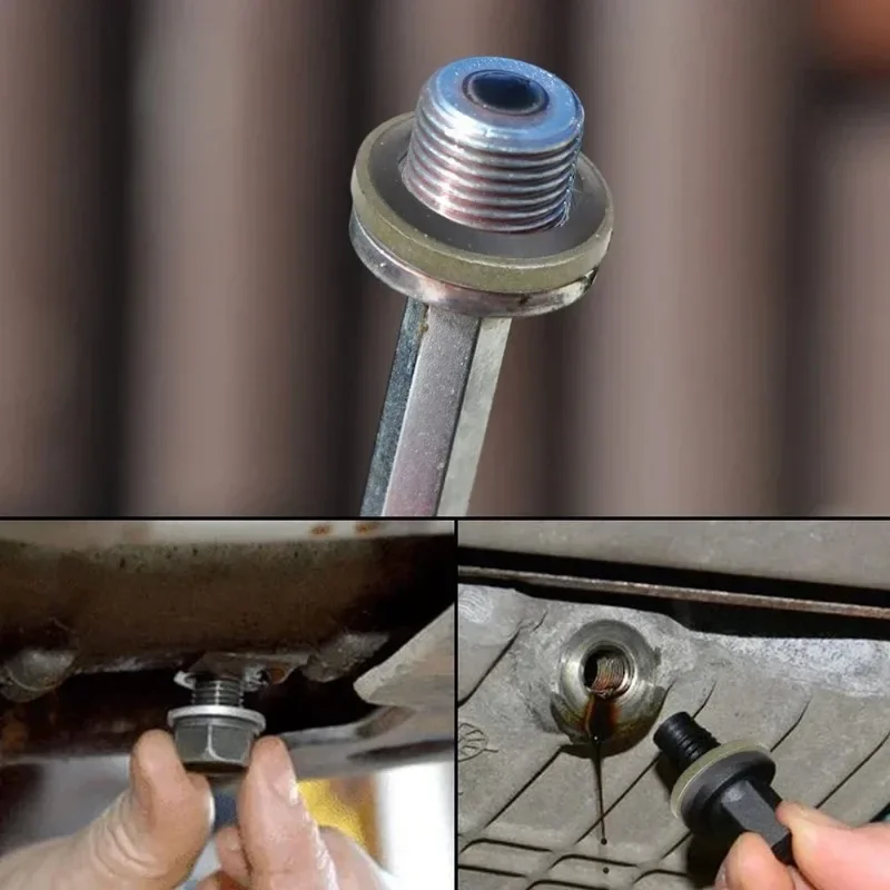 M6-M16 Sump Plug Gasket Car Oil Drain Screw Combined Sealing Washer Bonded Seal Gasket Oil Resistant O Ring Combination