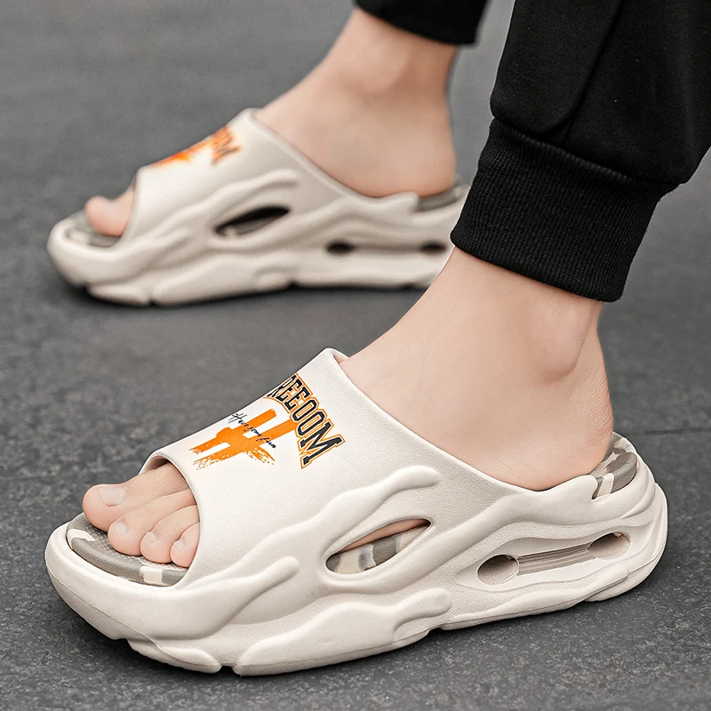 Flip Flops Cushioned Slippers Eva Slippers Summer Slippers House Shoes Summer Sandals Beach Shoes Men Summer Slippers Flip Flops Soft Bottom Sandals Flat Shoes for Couple Beach Household