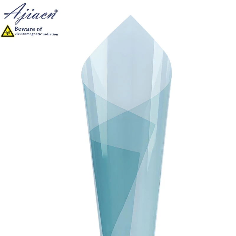 Anti laser eavesdropping blocking film Office, Conference room transparent film light blue transparent shielding film