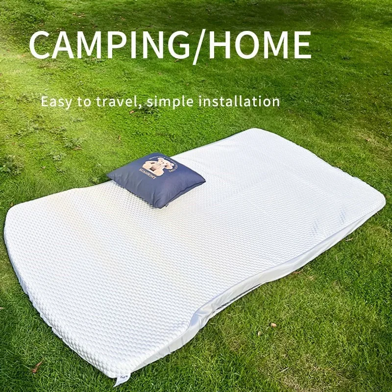 Camping Mattress For Tesla Model Y 2024 Portable Foldable Memory Foam Travel Sleeping Mattress Storage Bag & Sheet  Accessories