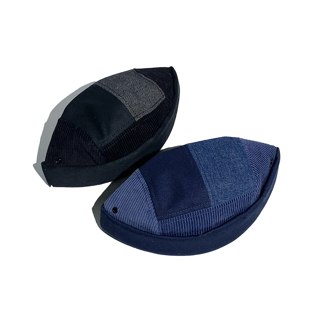Splicing Brimless Balaclava Docker Miki Hat Men Women Melon Snapback Bomber Caps Cagoule Homme Skullcap