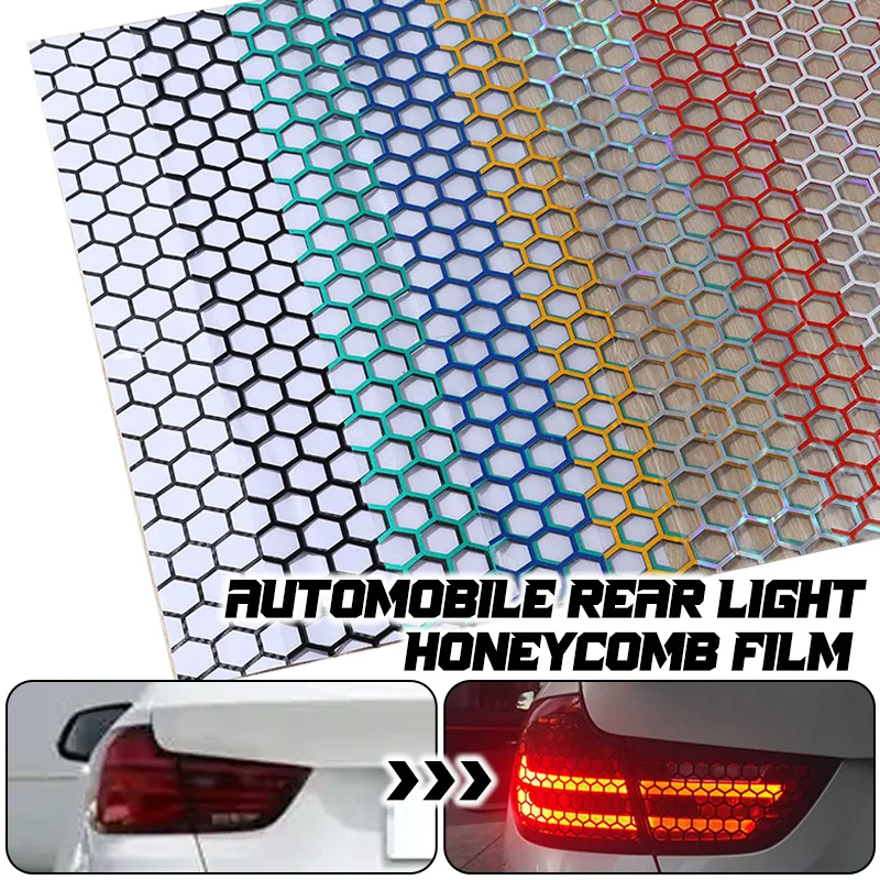 Car Sticker Auto Rear Tail Light Cover Reflective Multicolor