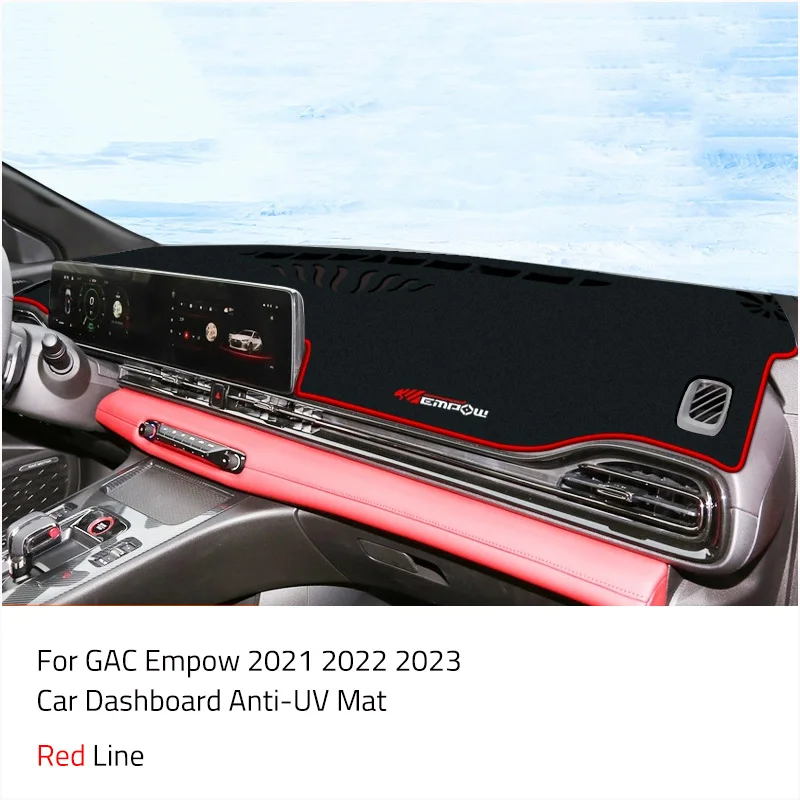 Car Dashboard Protective Mat Cushion Polyester Desk Carpets Anti-UV Pad Interior Accessories For GAC Empow Shade dashboard pad cover