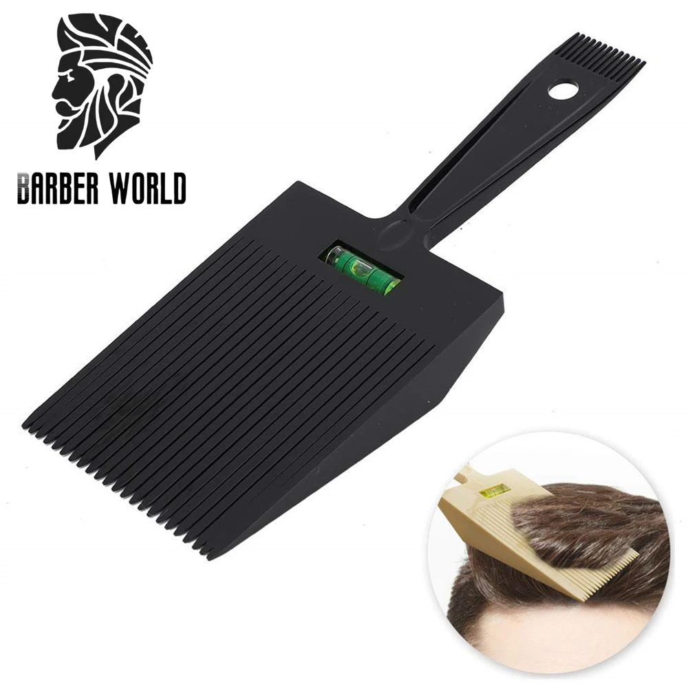 Barber Flat Top Guide Comb Professional Dual-Ended Hair Comb Portable Hair Comb with Accurate Water Leveling Haircut Accessories factory sale 123 mm 2 7 8 reg flat top diamond pdc non coring drill bit hard rock mining water