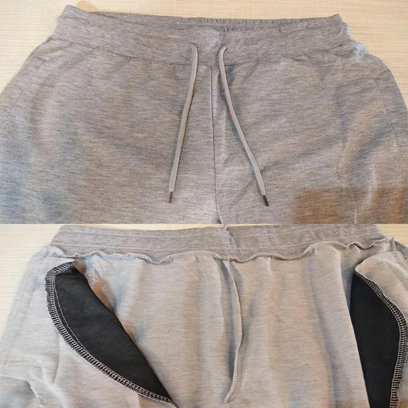 Casual Pants Men's Jogger Sweatpants Large Size Elastic Waist Sports Casual Trousers Loose Fitness Clothes Spring Thin Section 5