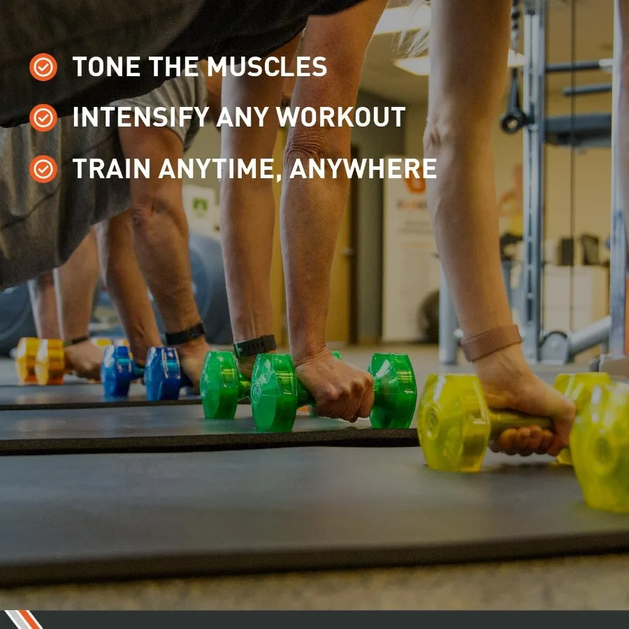 Body Sport Urethane Aerobic Dumbbells Pair Premium Hand Weights with Solid Steel Core Ergonomic Gel Coating for Fitness Trainin