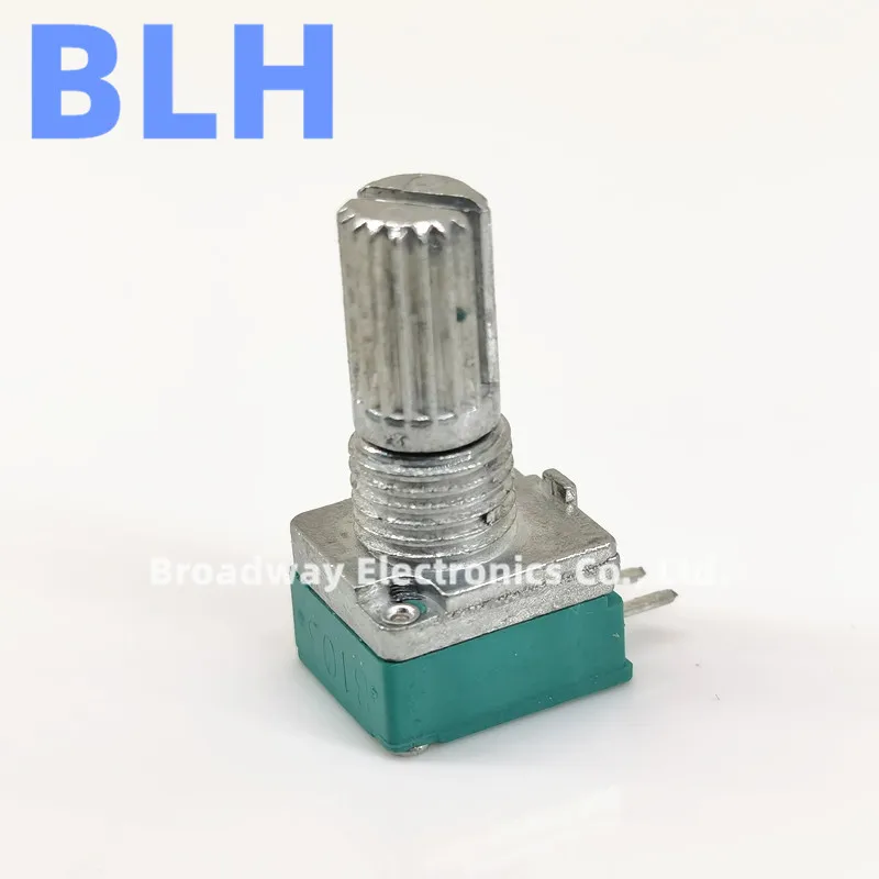 5 PZ Potenziometri RK097N 3 Pin – Audio Con Albero 15mm, 100K Ohm Per Amplificatori