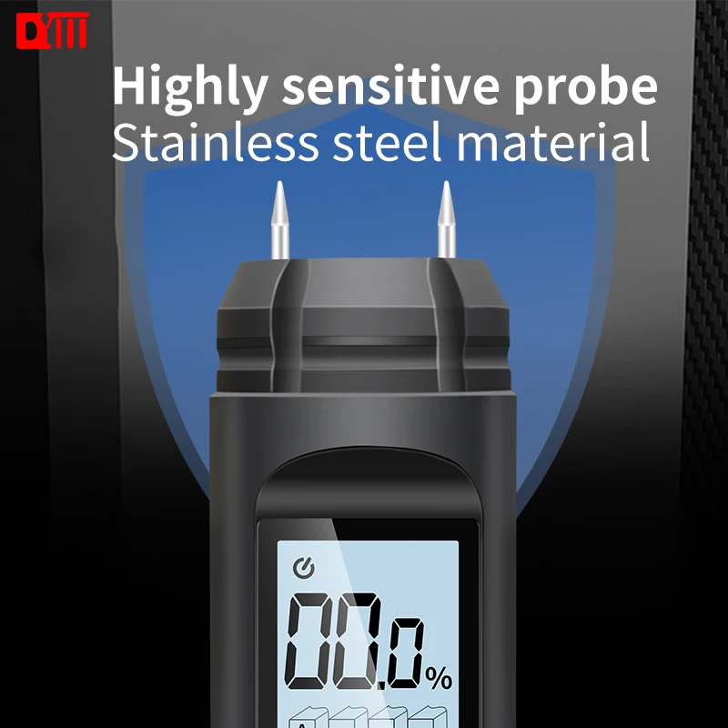 Wood Moisture Meter Digital Wood Moisture Meter DY31 Wood Humidity Tester Water Content Hygrometer Timber Damp Moisture Detector Large LCD Display