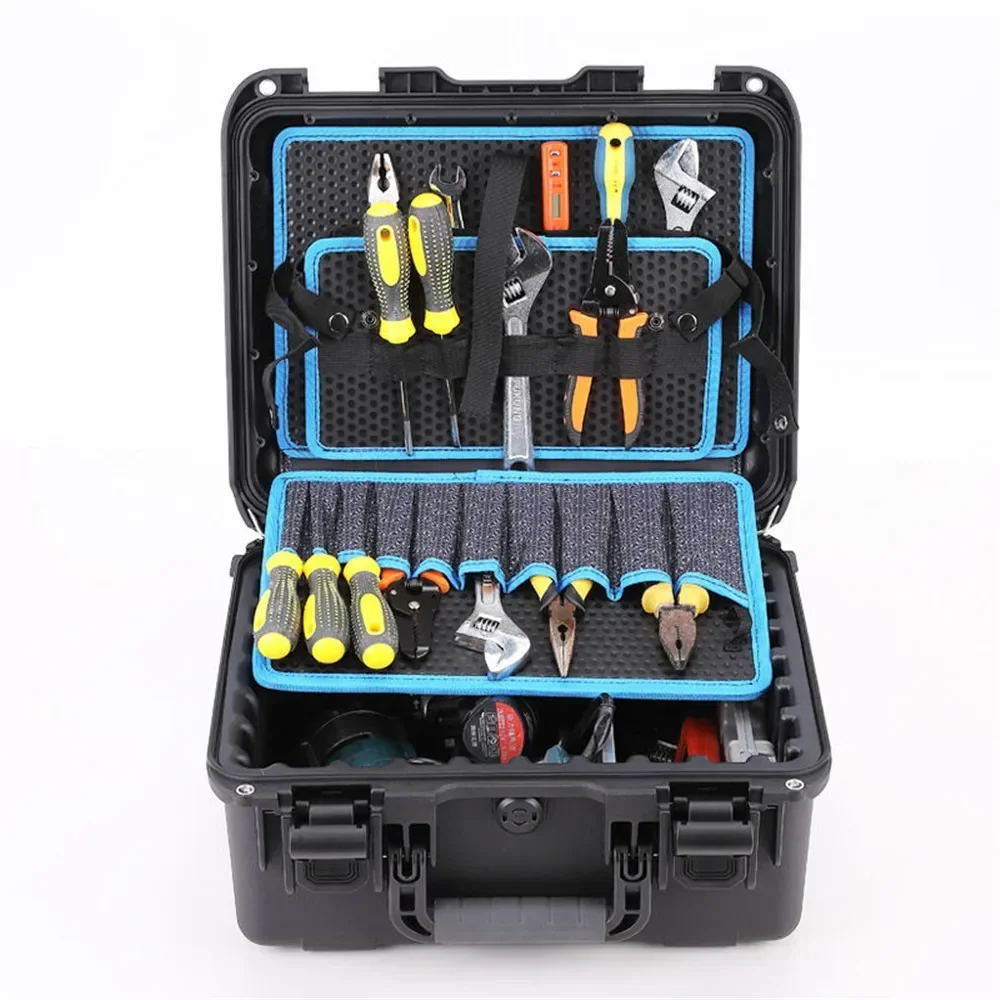 Portable Waterproof Multi-Pocket Aluminum Divider Tool Box Outdoor Luggage (Hand Drawer) Tool Organizer Power Tool Boxs 2
