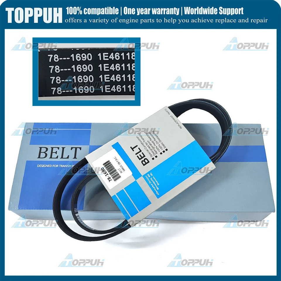 78-1690 BELT For THERMO KING ELECTRIC ENGINE - COMPRESSOR PK6 T-1000R ...