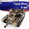Henglong Remote Controlled Tank T90 Main Battle Rc Tracked Launcher Smoke Simulation Model Off-Road Tank Kid'S Outdoor Toy Gift 1