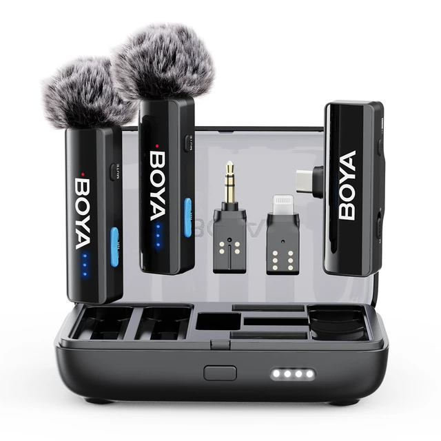 BOYA「BOYALINK V2.0 A2」ブラック BOYALINK 2 | Upgraded 3-in-1 Compact Wireless Microphone | BOYA