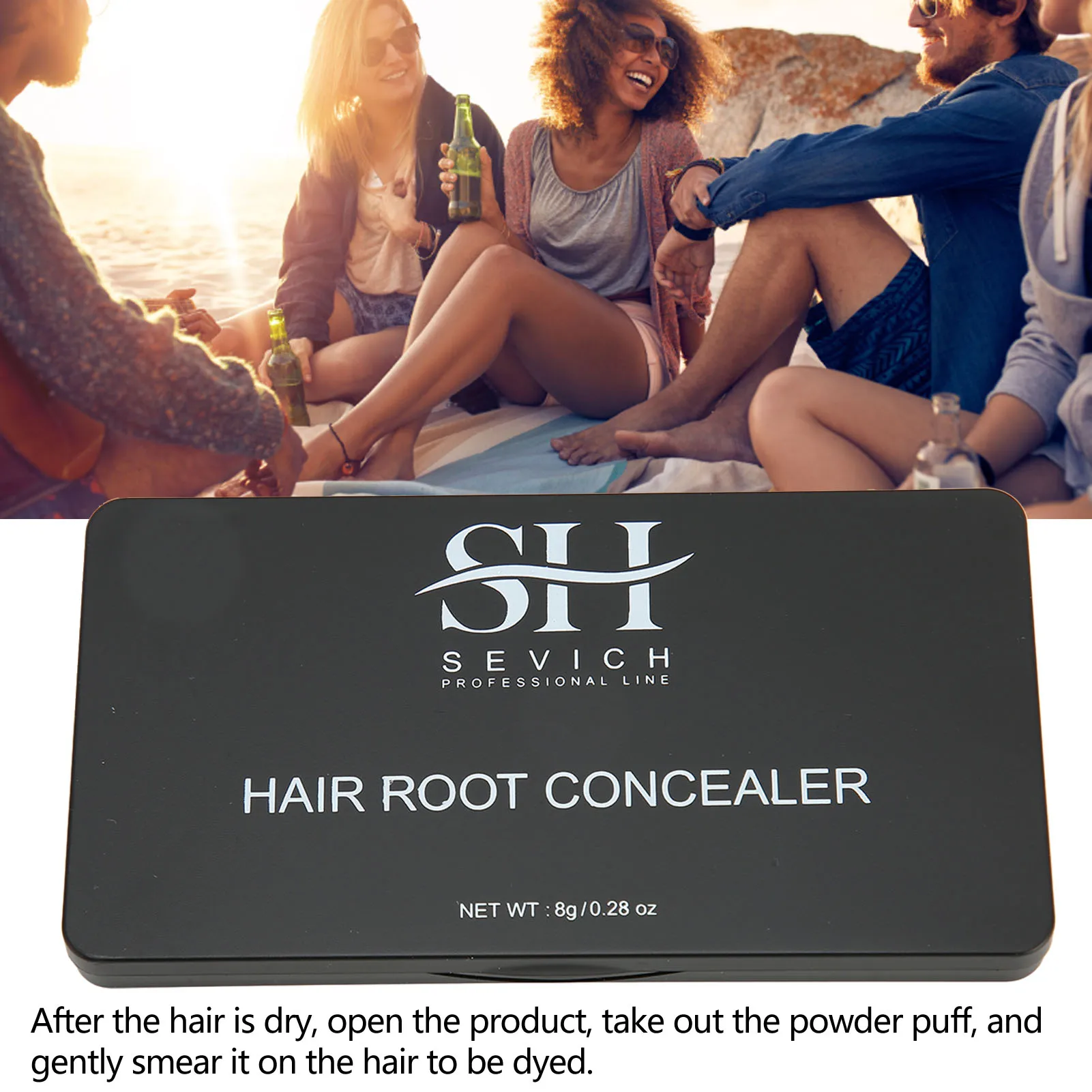 Hairline Powder Hairline Shadow Powder Hair Root Concealer Eyebrow Makeup Waterproof Beauty Cosmetic Hair Root 8g hair building powder