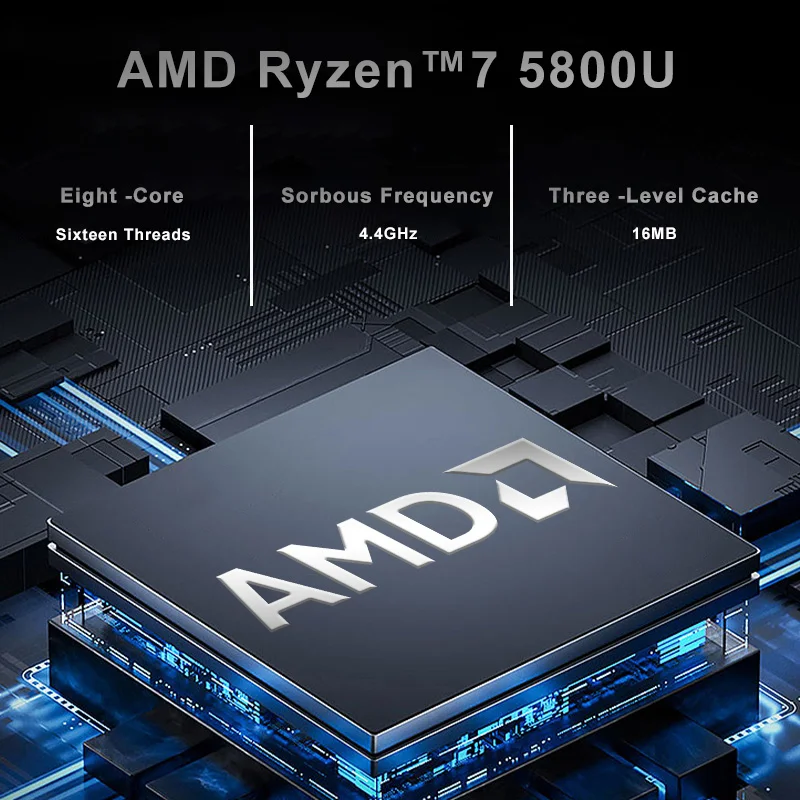 AMD-ryzen 7 5800uミニPC, Windows 11 Pro,ddr4,16 GB, 32GB