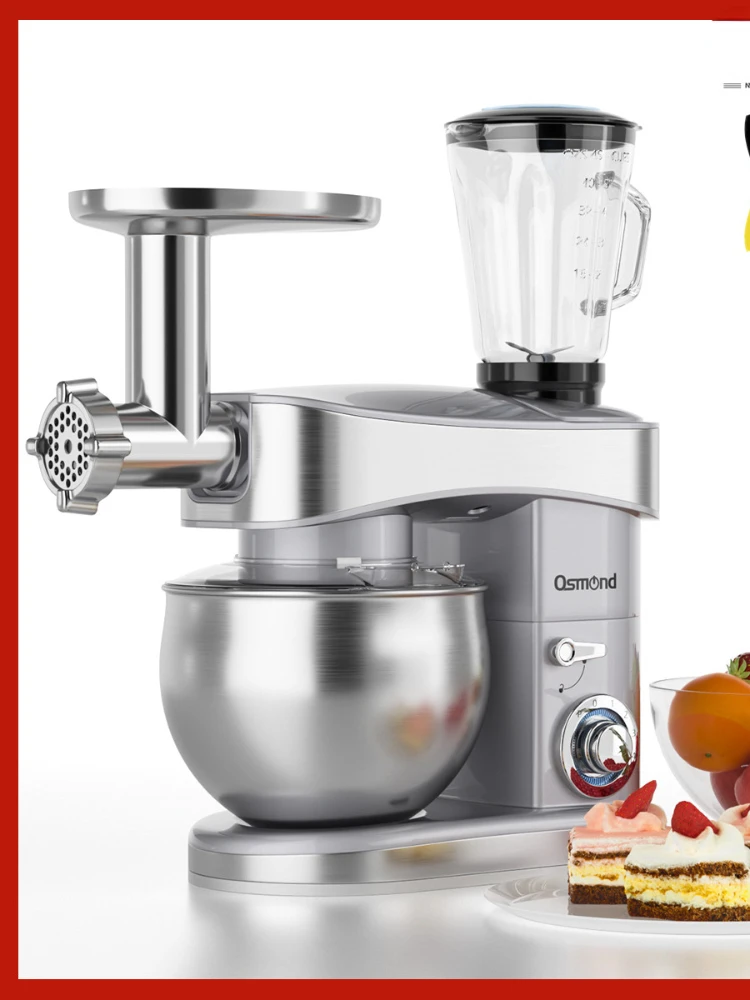 

OSMOND Kitchen Food Stand Mixer 6.5L Stainless Steel Bow 6 Speeds Cream Egg Whisk Blender Cake Dough Bread Mixer Food Processor