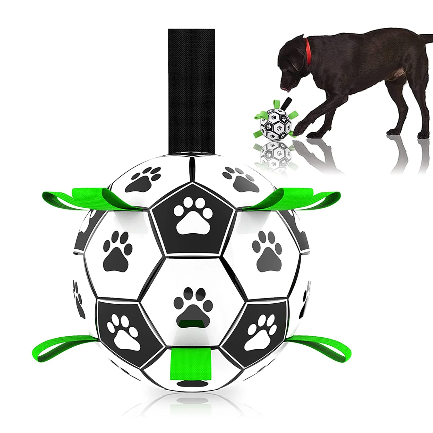 Dog Toys Interactive Pet Football Toys with Grab Tabs Dog Outdoor